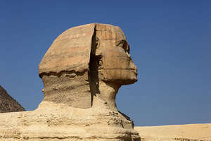 image: Sphinx head detailed  